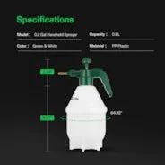 Vivosun 0.2 Gallon Handheld Garden Pump Sprayer (0.8L Green) - Image 7