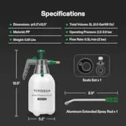 Vivosun 0.5Gal Handheld Garden Sprayer, 2L Pump Sprayer, 68 Oz Water Spray Bottle with Safety Valve - Image 7