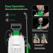 Vivosun 1 Gallon Pressure Sprayer 3 Water Nozzles with Adjustable Shoulder Strap - Image 4