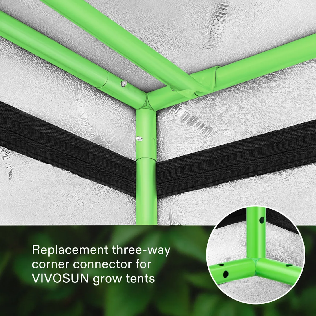 Vivosun 16mm Grow Tent Corner Only for Vivosun Grow Tents, 2 Pieces - Image 5