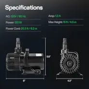 Vivosun 2700 GPH Submersible Water Pump 120W Ultra Quiet Pump High Lift for Pond Waterfall - Image 7