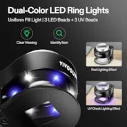 Vivosun 30X Rechargeable Loupe Magnifier with Optical Glass Lens and Lights - Image 3