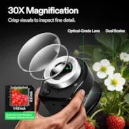 Vivosun 30X Rechargeable Loupe Magnifier with Optical Glass Lens and Lights - Image 4