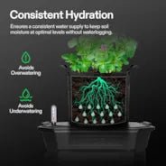 Vivosun 4-Pack Self-Watering Fabric Pot Base and Grow Bags Set, Auto-Irrigation Water Delivery System with Reservoir Meter - Image 4