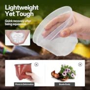 Vivosun 40 Packs 3/4/5/6 Inch Clear Nursery Pots with Drainage Holes - Image 4