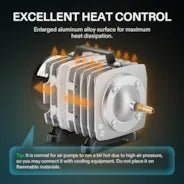 Vivosun 40W 1110 GPH Commercial Air Pump 8 Outlet 70L/min - Image 3