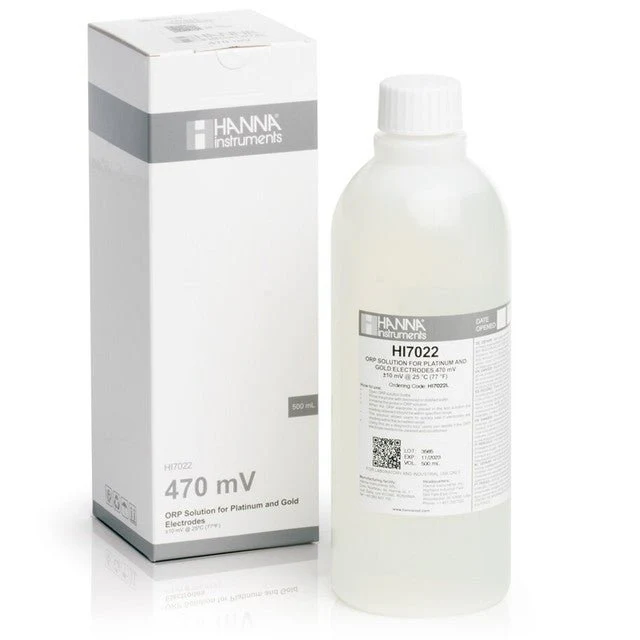 HANNA GroLine 470 mV @ 25°C ORP Test Solution (500 mL)