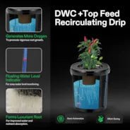 Vivosun 5 Gallon DWC Hydroponic System Kit (2 Bucket, Black) - Image 4