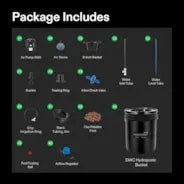 Vivosun 5 Gallon DWC Hydroponic System Kit (2 Bucket, Black) - Image 6