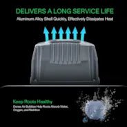 Vivosun 5 Gallon DWC Hydroponic System Kit (4 Bucket, Black) - Image 4