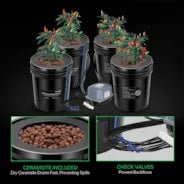 Vivosun 5 Gallon DWC Hydroponic System Kit (4 Bucket, Black) - Image 5