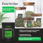 Vivosun 62% RH Two-Way Humidity Control Packs, Size 4 g, 10 Packs for Storing 1/2 oz, Moisture Balancer with RH Indicator Card for Food & Herb Storage - Image 6
