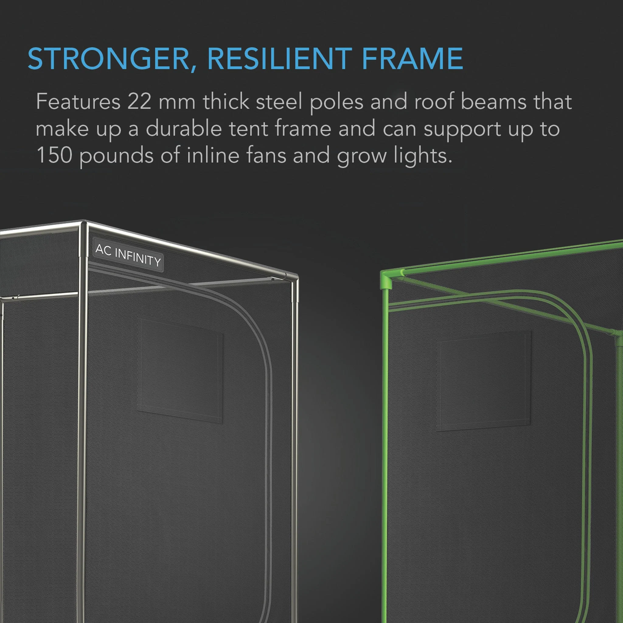 AC Infinity Cloudlab 864d - 2-in-1 Grow Tent 60" x 48" x 80" - Image 3