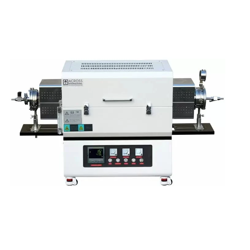 Across International 1200C 1-Zone 50mm OD Top-Open Tube Furnace With Quartz Tube