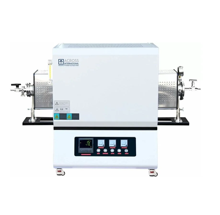 Across International 1700C 1-3 Zone Tube Furnace With Alumina Tube And Sealing Flanges