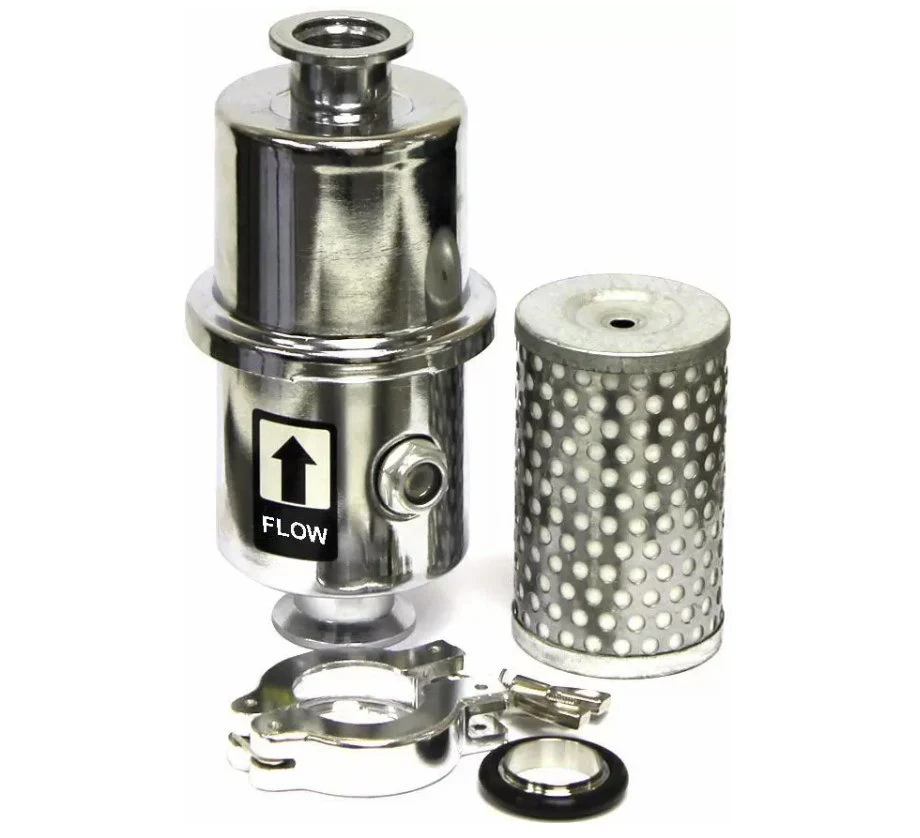 Across International EZ-Swap Vacuum Pump Exhaust Oil Mist Filter With KF25 Fittings