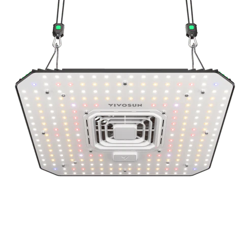 Vivosun AeroLight A100 Tunable Spectrum LED Grow Light 100W, with Integrated Circulation Fan, Compatible with APP, 2 x 2 Ft. Coverage