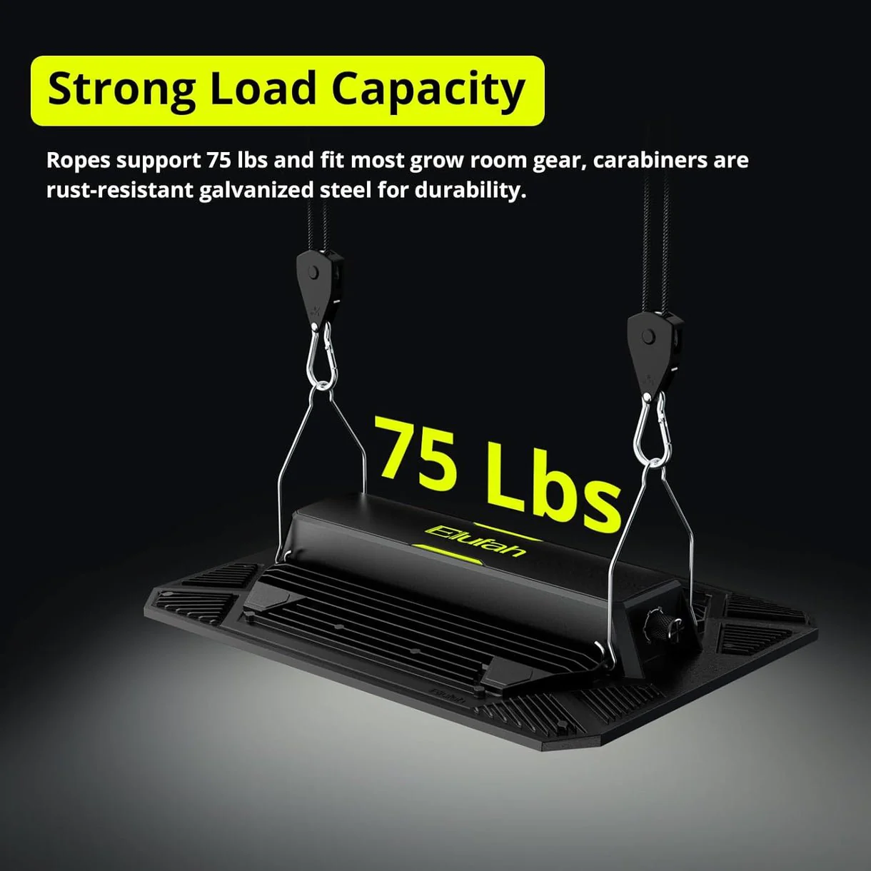 Elufah 12-Pack 1/8" Tie-Down Ratcheting, 10ft Adjustable Length Rope Hanger - Image 5