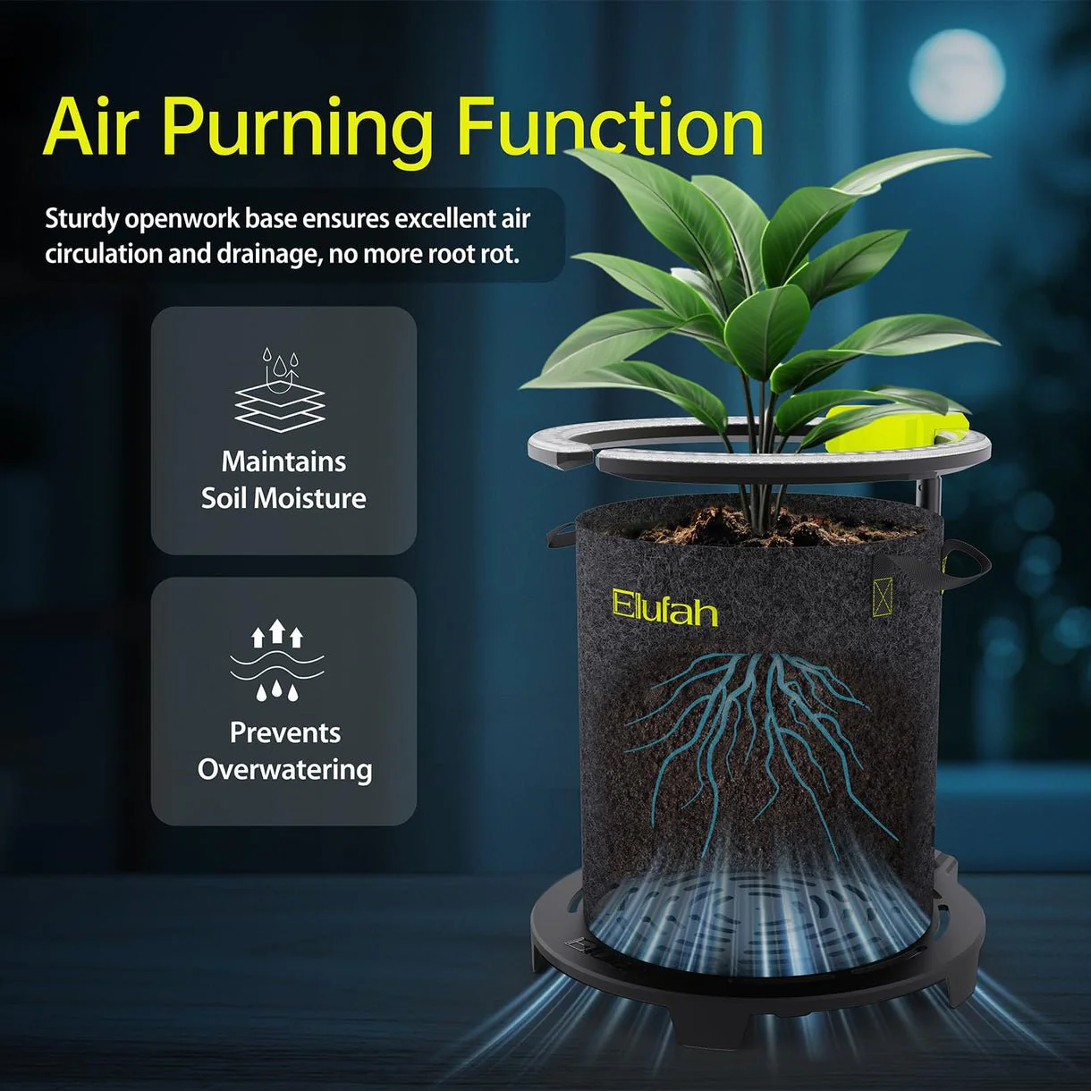 Elufah Saturn480 48 Watt Under Canopy LED Grow Light | 2 Ring Lights - Image 8