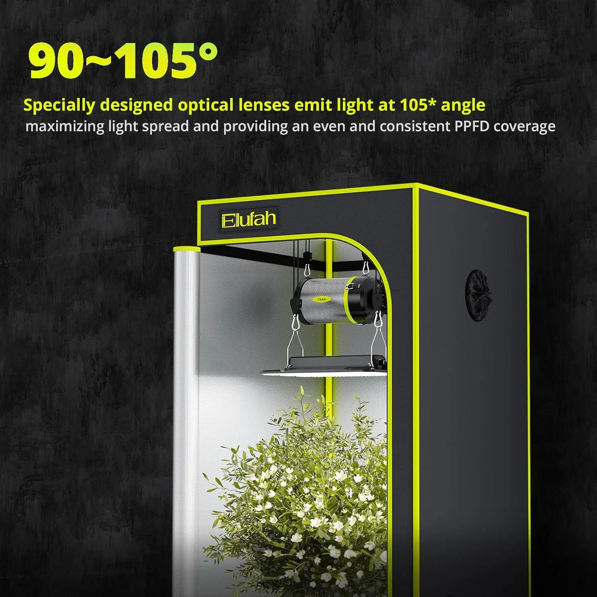 Elufah UAP1500 150 Watt LED Grow Light 2x2 3x3 ft - Image 2