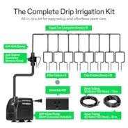 Vivosun FlexFeed Automatic Drip Irrigation Kit for Indoor & Outdoor Plants, Smart Watering System with 16 Drip Emitters, 4mm Fast Flow, App-Controlled A10 GrowHub, Quiet 15W Pump - Image 6
