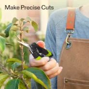 Vivosun Gardening Hand Pruner Pruning Shear with Straight Stainless Steel Blades, Black-and-Green - Image 8