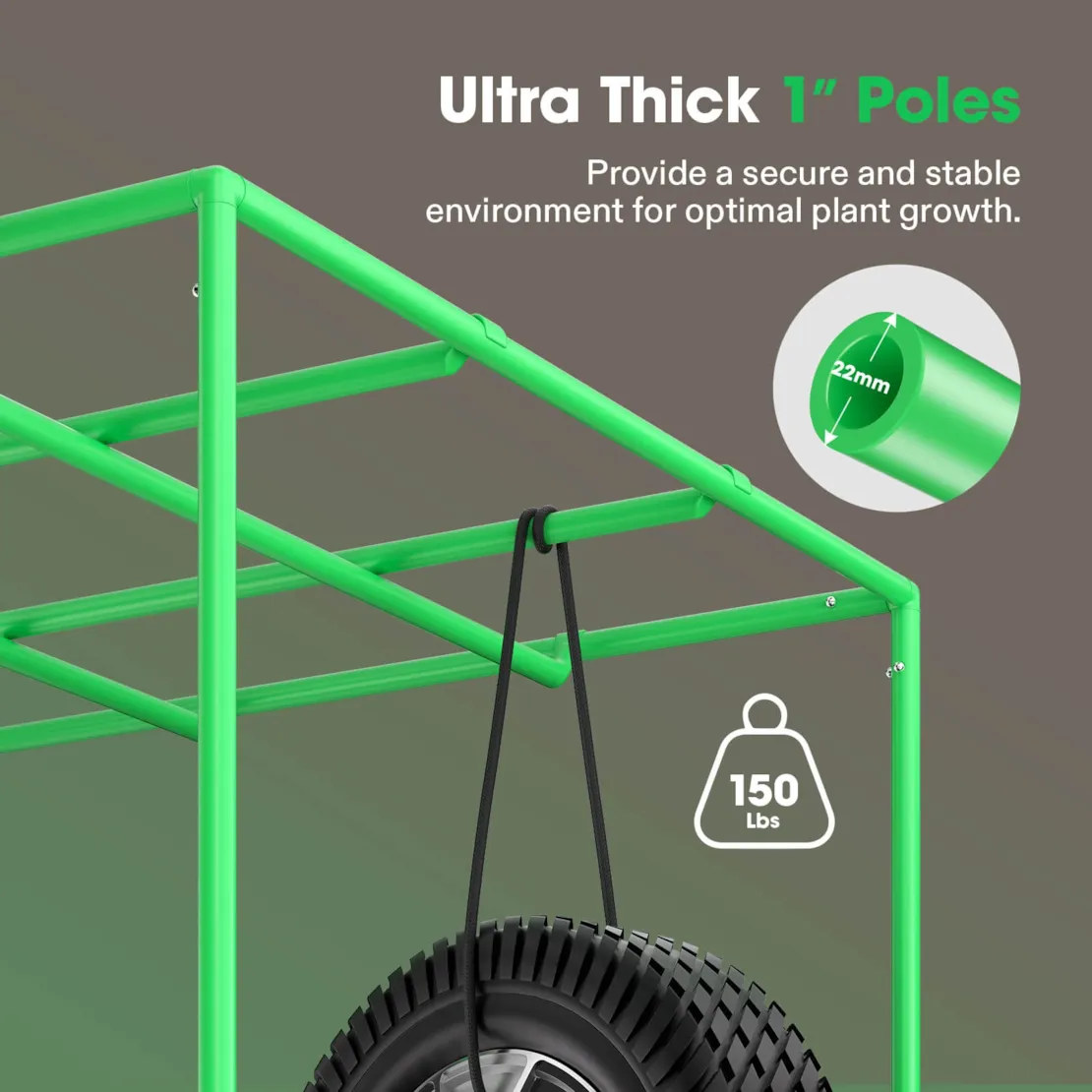 Vivosun Grow Tent Pro 2x2 P224, 1-2 Plants Use, Large Front Window - Image 3