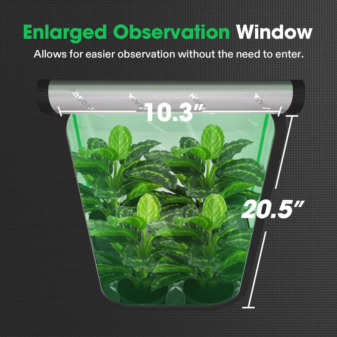 Vivosun Grow Tent Pro 2x2 P224, 1-2 Plants Use, Large Front Window - Image 5