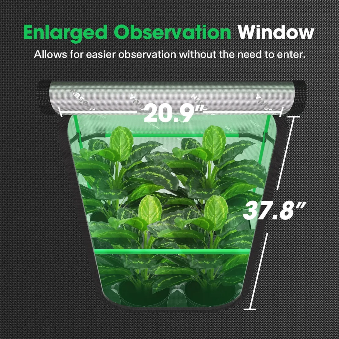 Vivosun Grow Tent Pro 4x8 P848, 8-16 Plants Use, Large Front Window - Image 6
