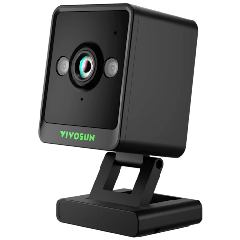 Vivosun GrowCam C4, 2K QHD WiFi Smart Camera for Grow Tent & VGrow Smart Grow Box, Timelapse, Night Vision, SD Card Storage, 2-Way Audio, App Control