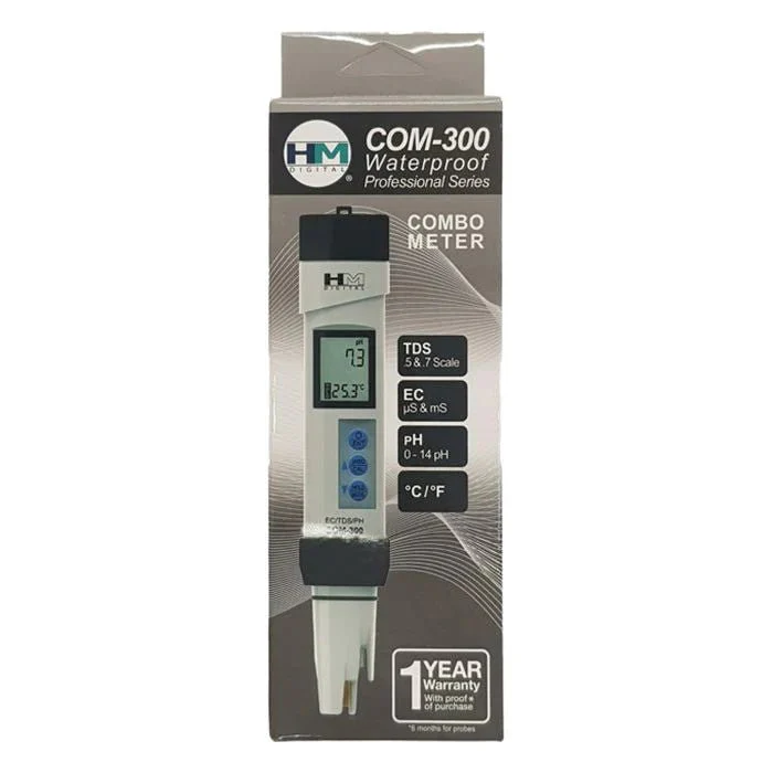 HM Digital Pro COM-300 pH TDS EC Temp Meter - Image 2
