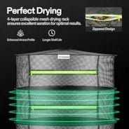 Vivosun Inclusive Harvest Kit, Includes 16” Bowl Trimmer, Trim Tray, Drying Rack, Bluetooth Hygrometer Thermometer, and All the Essential Tools for Successful Harvest - Image 5