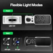 Vivosun Jewelry Loupe Magnifier 30X 60X 90X LED Lighted Eye Loupe - Image 2
