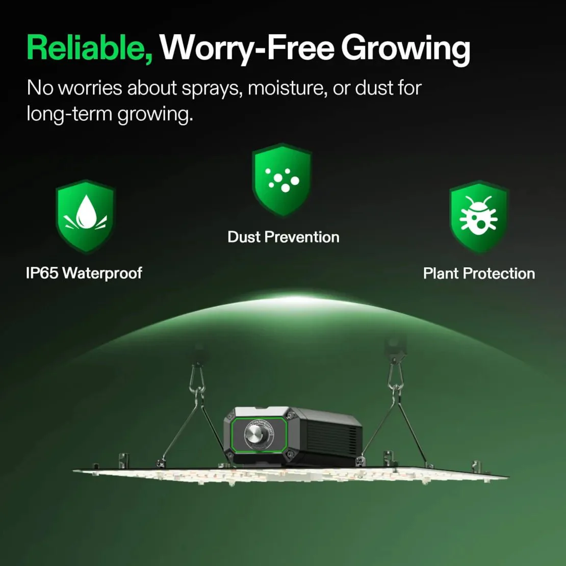 Vivosun LumaLight LED Grow Light, Full Spectrum Plant Light, 100W Smart Dimmable & High PPFD for Indoor Plants Seedling Vegetables Bloom - Image 8