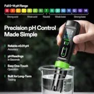Vivosun pH Meter, High Accuracy pH Tester with ATC, Digital pH Pen 0.00–14.00 ±0.01pH, Portable Nutrient Test Meter with Interchangeable Probe for Water - Image 2