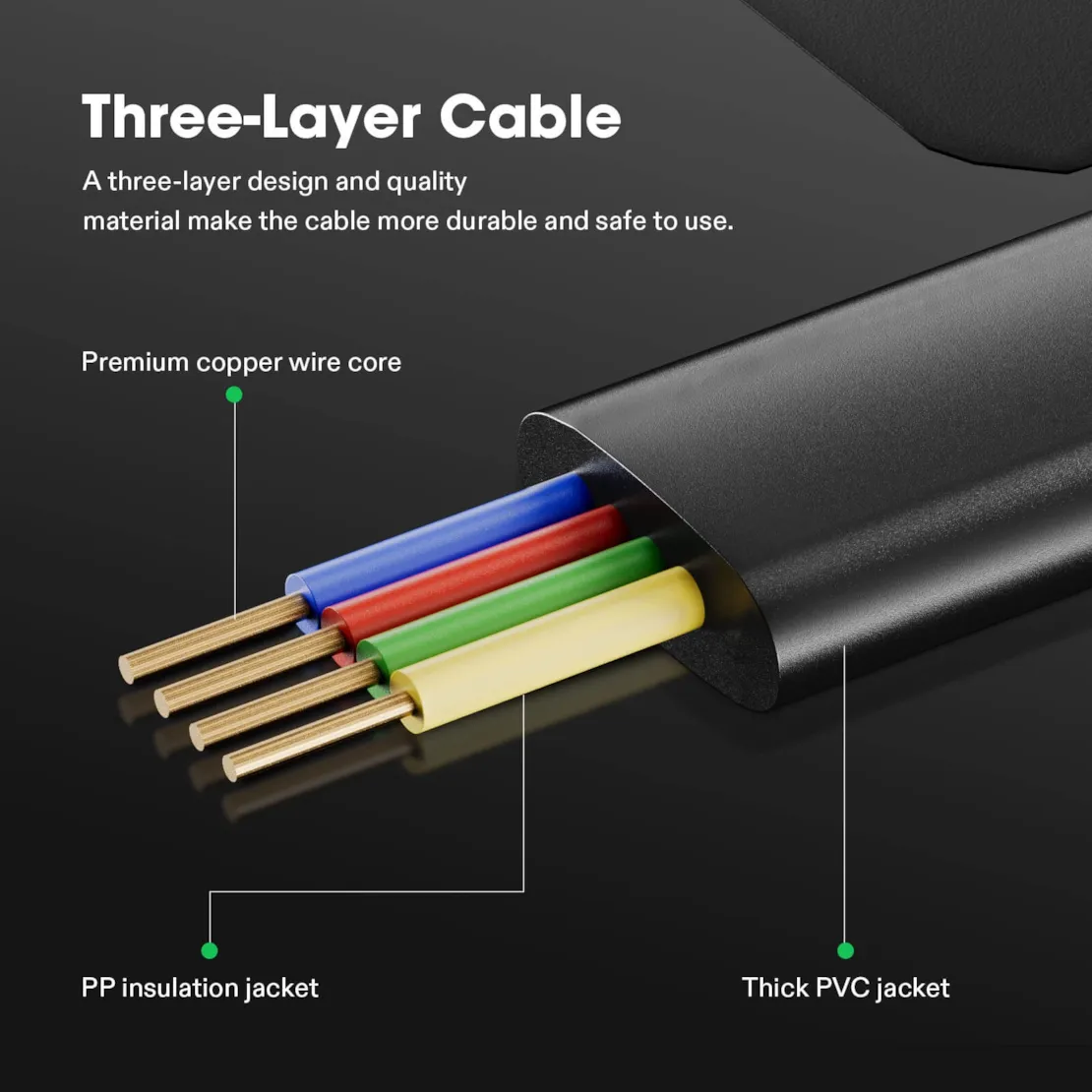 Vivosun RJ11 Cable Male to Male, Connects Grow Lights to GrowHub Controller E42A, 10 Feet - Image 3