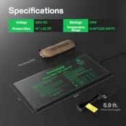 Vivosun Seedling Heat Mat 10″ x 20.75″ - Image 2