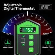 Vivosun Seedling Heat Mat Digital Thermostat Combo 20" x 20.75" 2-Pack - Image 7