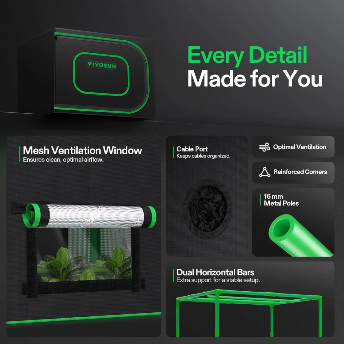 Vivosun Small Grow Tent for Seed Starting, Germination and Cloning - Image 3