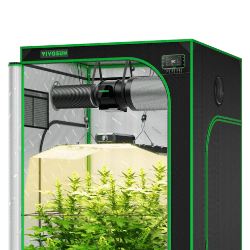 Vivosun Smart Grow Tent Kit, 4 × 4ft 4-Plant System, WiFi-Integrated Automatic Grow System with Full Spectrum LED Grow Light, Efficient Ventilation System with GrowHub E42A+ Controller