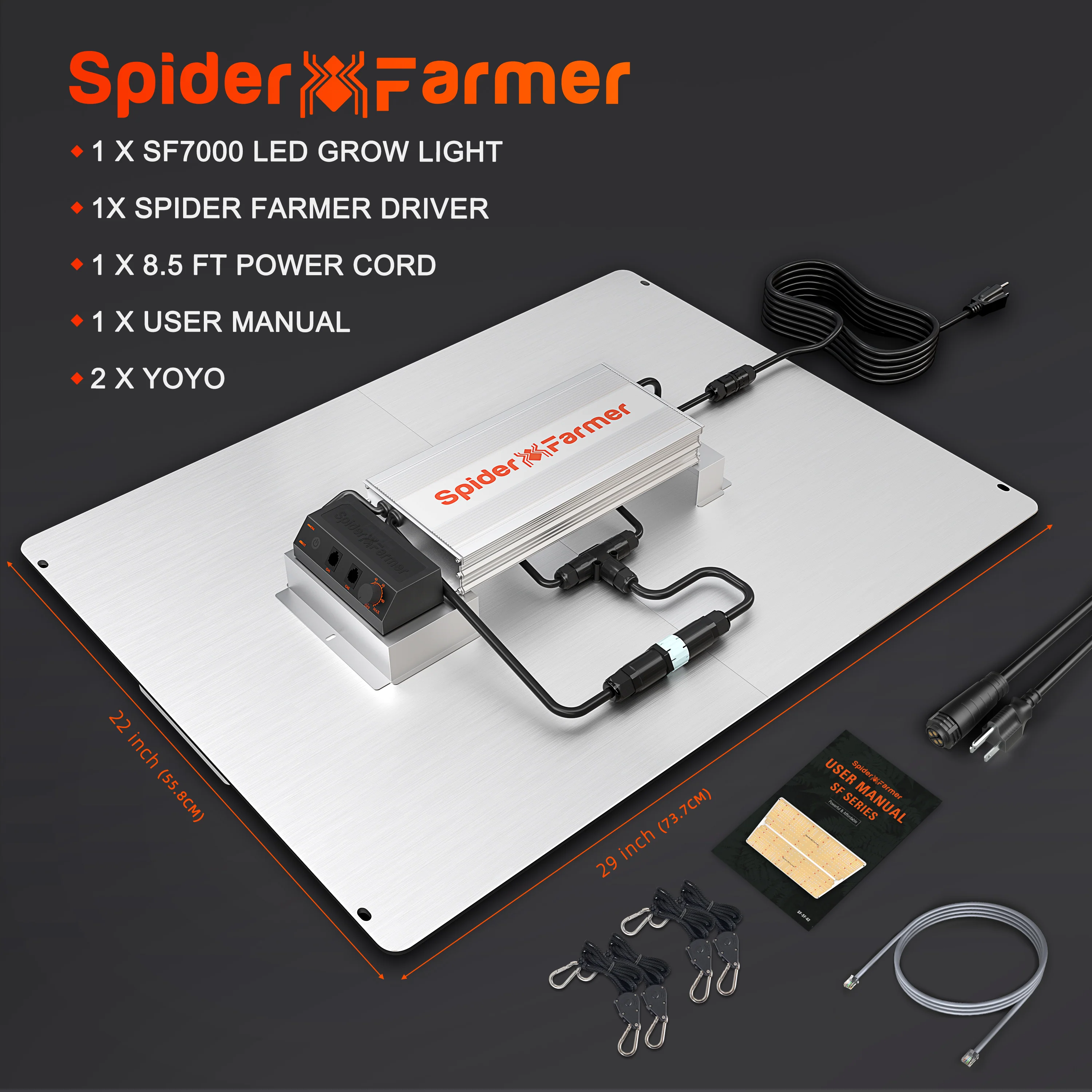 Spider Farmer® SF7000 650W LED Grow Light - Image 12